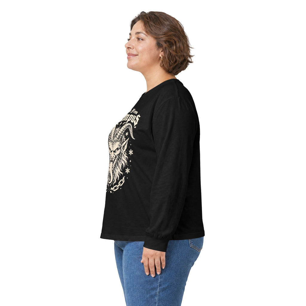 Krampus Christmas Goat Long Sleeve Tee