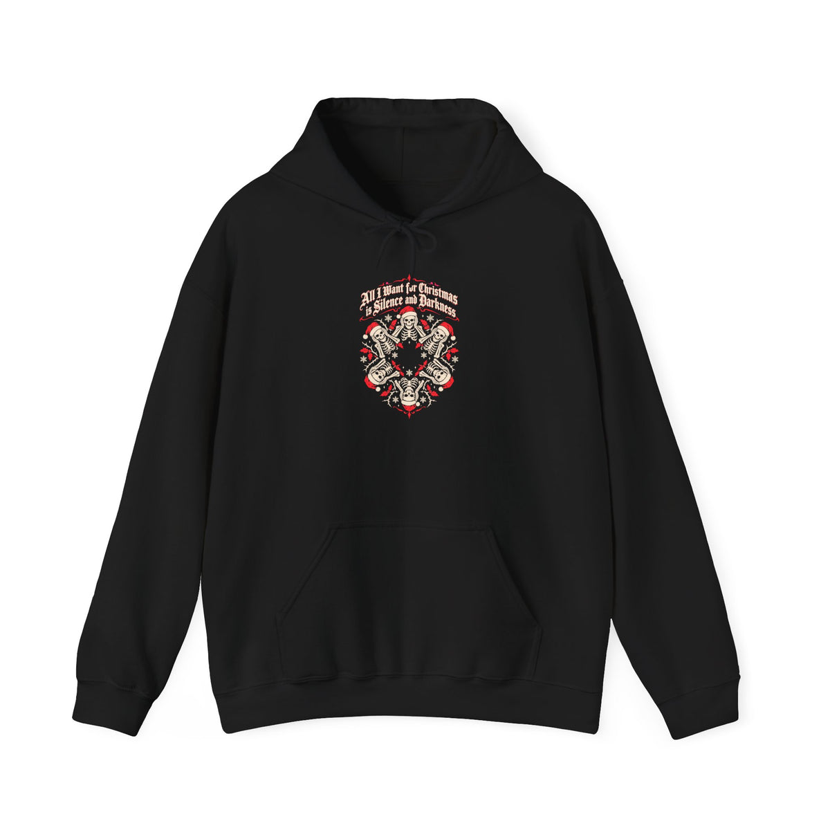 Dark Gothic Skull Graphic Hoodie