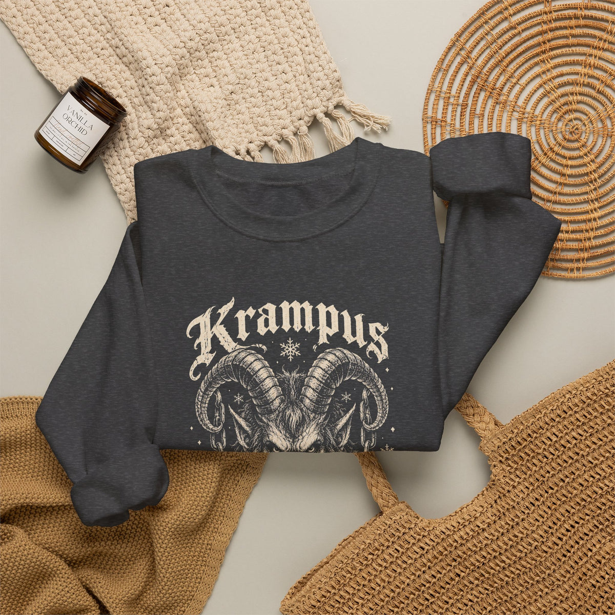 Krampus Is Coming for You Christmas Crewneck Sweatshirt