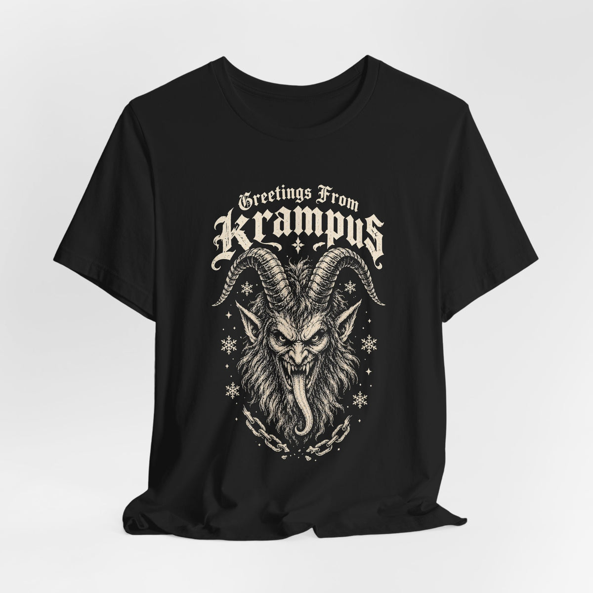 Greetings from Krampus Gothic Christmas Krampus T-Shirt