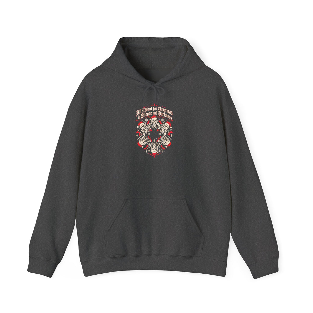 Dark Gothic Skull Graphic Hoodie