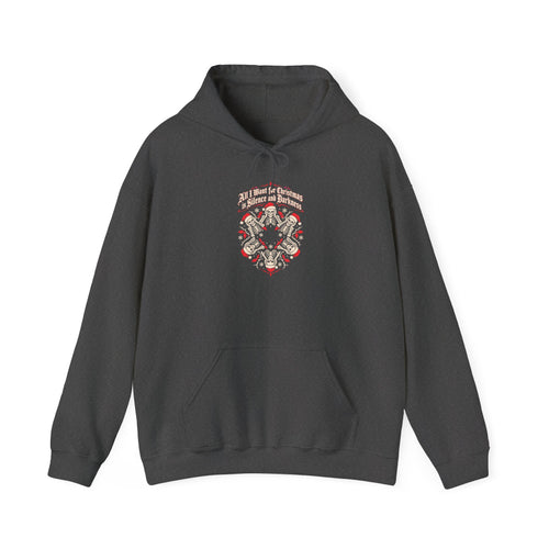 Dark Gothic Skull Graphic Hoodie