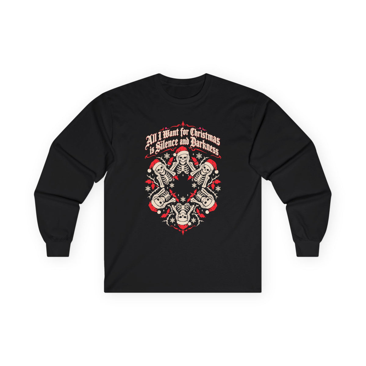 Christmas Skeleton Long Sleeve Tee