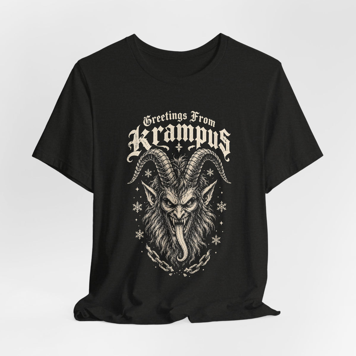 Greetings from Krampus Gothic Christmas Krampus T-Shirt