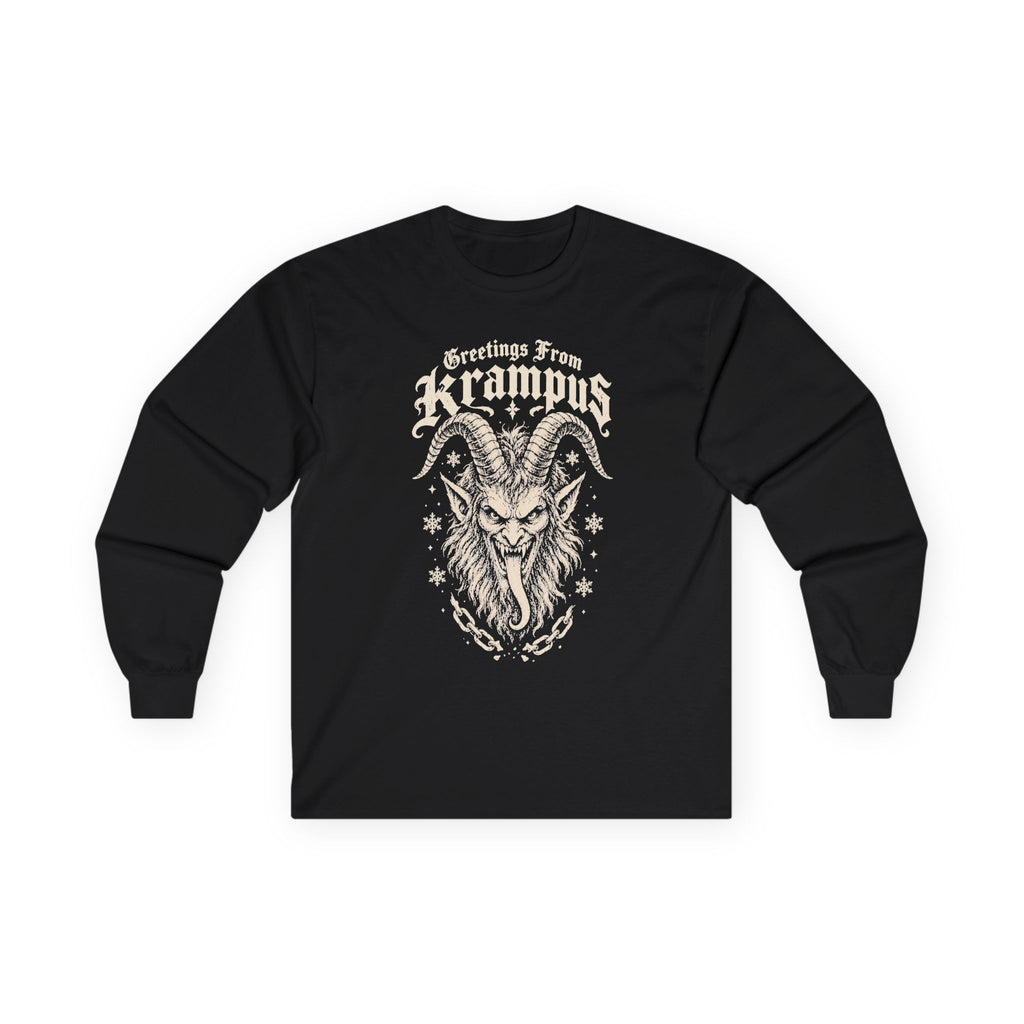 Krampus Christmas Goat Long Sleeve Tee