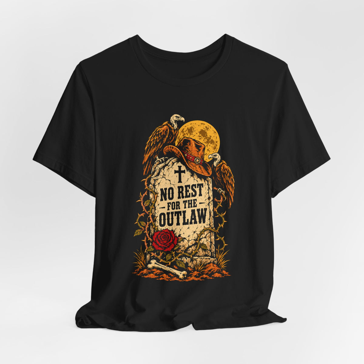 No Rest for the Outlaw Western Graphic T-Shirt